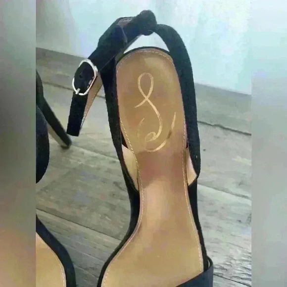 Sam Edelman Jade Ankle Strap Sandal in Black Women's Size 10 - Picture 8 of 9